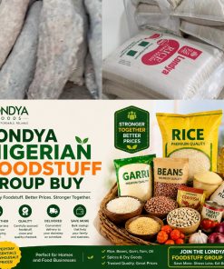 Monthly foodstuff basket bulk group buy Nigeria affordable delivery